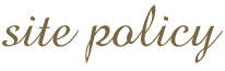 site policy